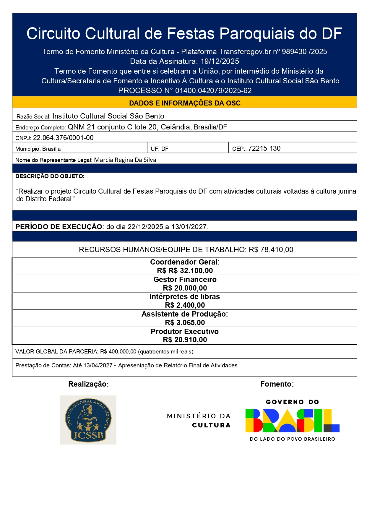 Prévia completa do PDF: Transparência — circuito de festas paroquiais